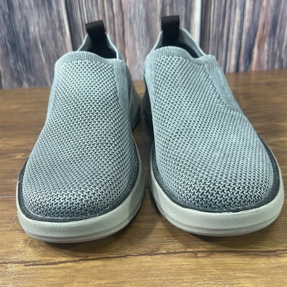 Skechers Men's Doveno Oswyn Fly Vegan Slip-Ons Charcoal Gray  Size 7